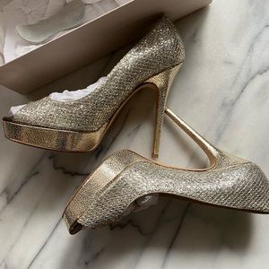 Jimmy Choo Glitter Pumps Club Bridal Prom Heels